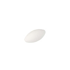YUKI Oval Floating Beads White XXS