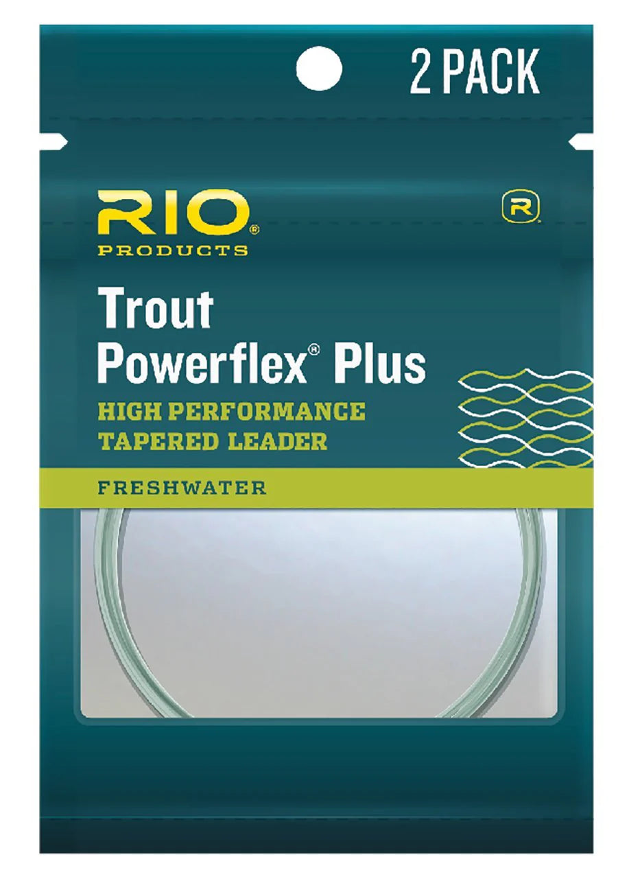 RIO Trout Powerflex Plus 9ft 3X 9.5lb 2 Pack