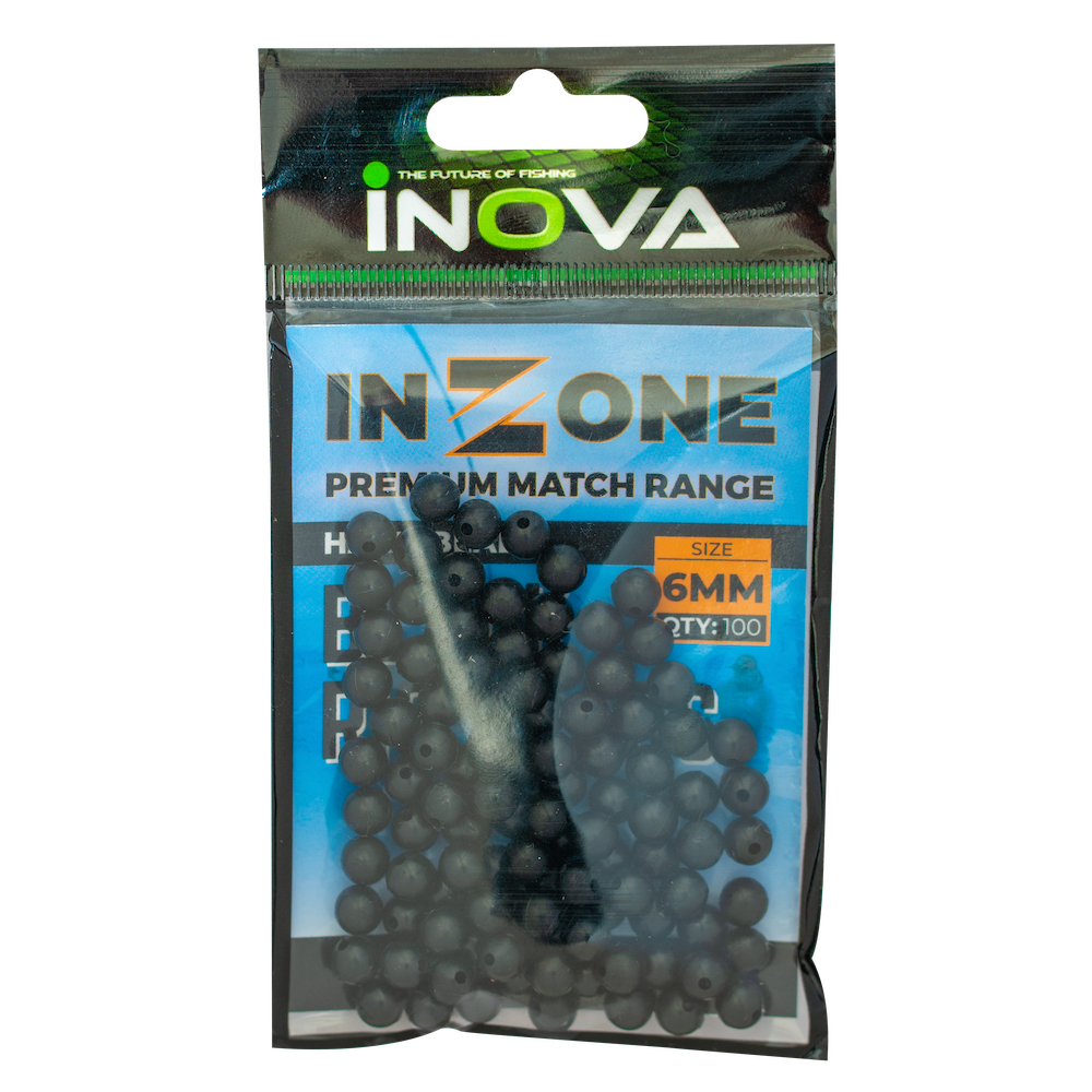 INOVA In-Zone Match Rig Beads BLACK 5 Sizes