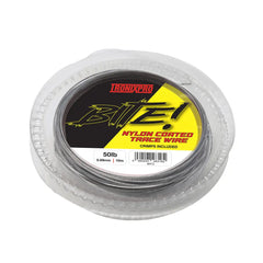 Tronixpro Bite Nylon Coated Trace Wire With Crimps 100lb & 50lb