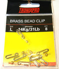 Tronix Brass Bead Clip  For Fishing Rigs