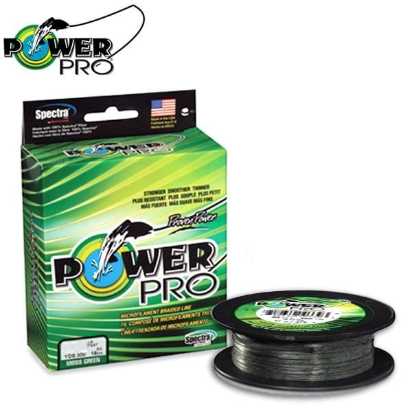 Power Pro Moss Green Braided Lines 0.06mm 275M The Angling Hub