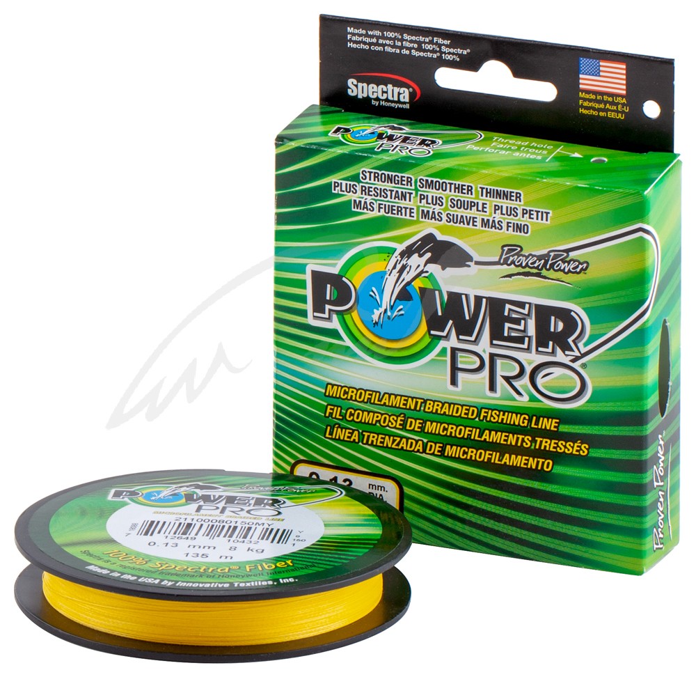 Various Diameter Power Pro Hi-Vis Yellow 135m Fishing Braided Line 