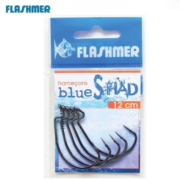 Flashmer Blue Shad Lure Hooks - The Angling Hub