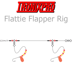 Tronixpro 1 Hook Flapper Sea Fishing Rig 1/0 (Bulk Buy 5 Rigs)