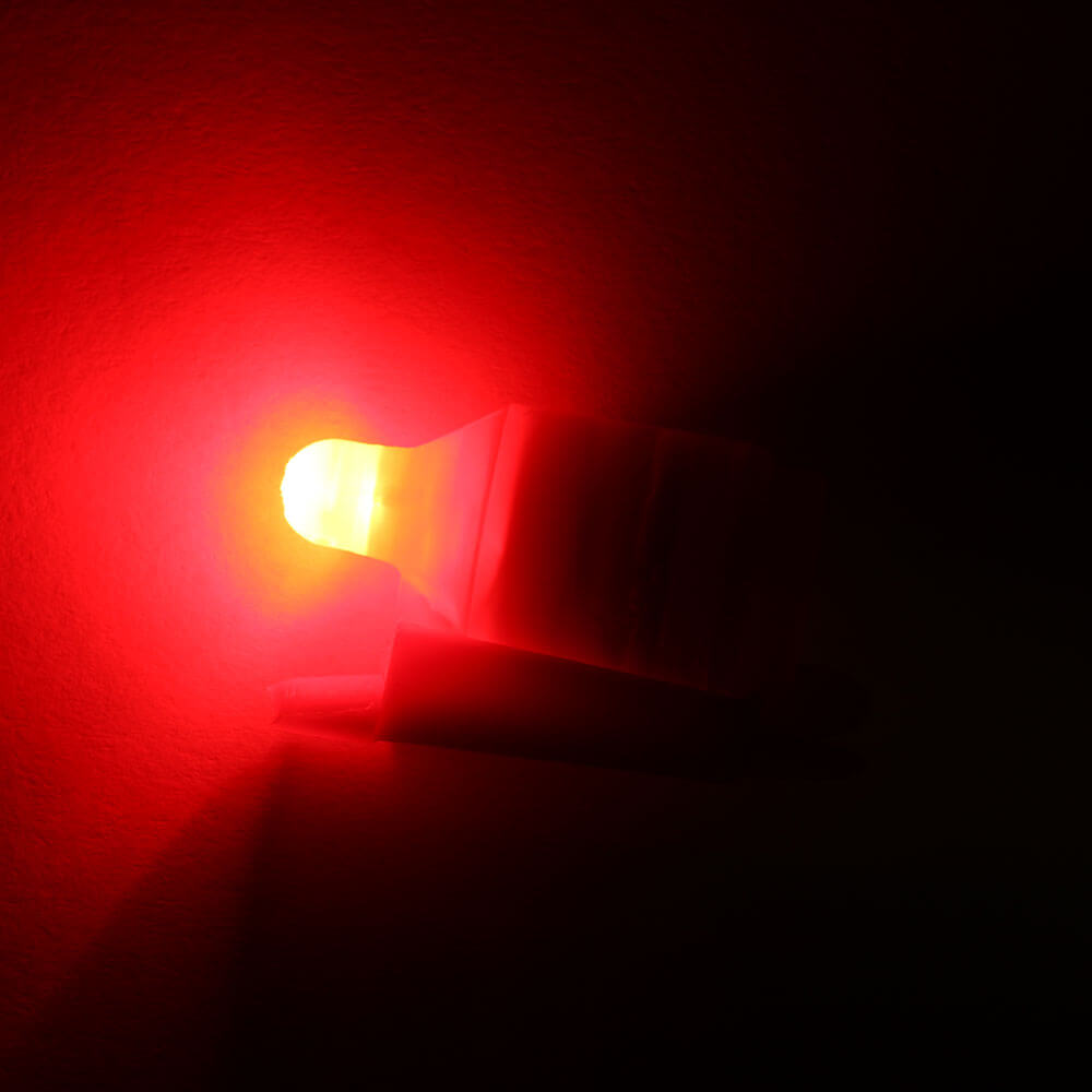 Rod Tip Night Fishing Lights - Red LEDs (10 pack) Clip On Light