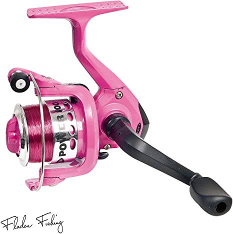 Fladen  Pink Fishing Reel With Pink Line Size Small spinning reel 100 