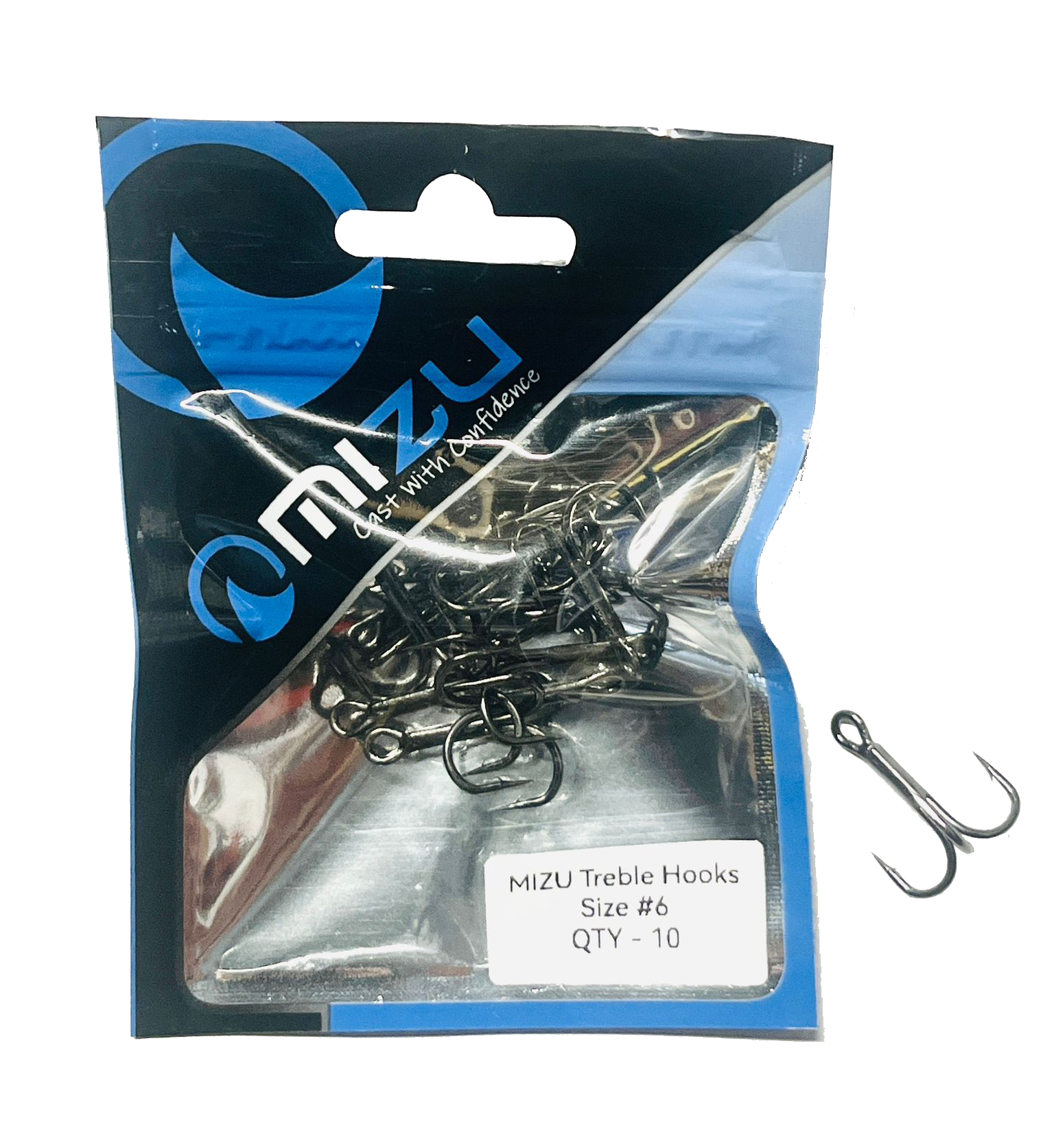 MIZU Razor Treble Hooks Size 6
